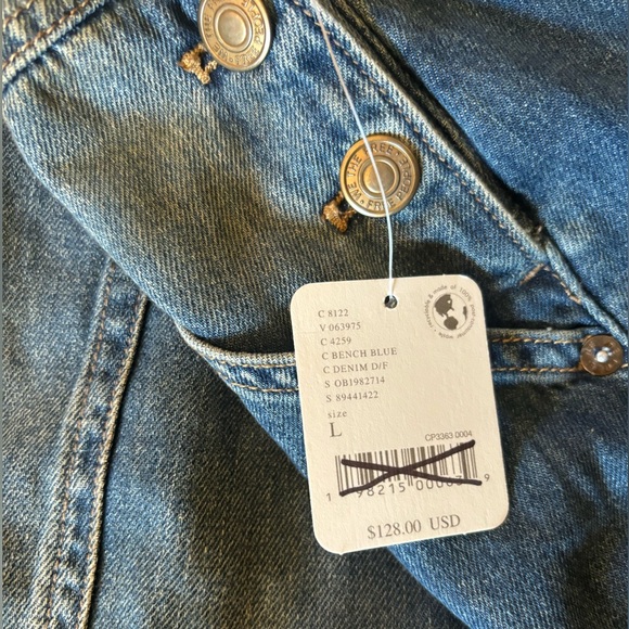 *NWT* FREE PEOPLE WAY BACK DENIM OVERALLS - Picture 8 of 14